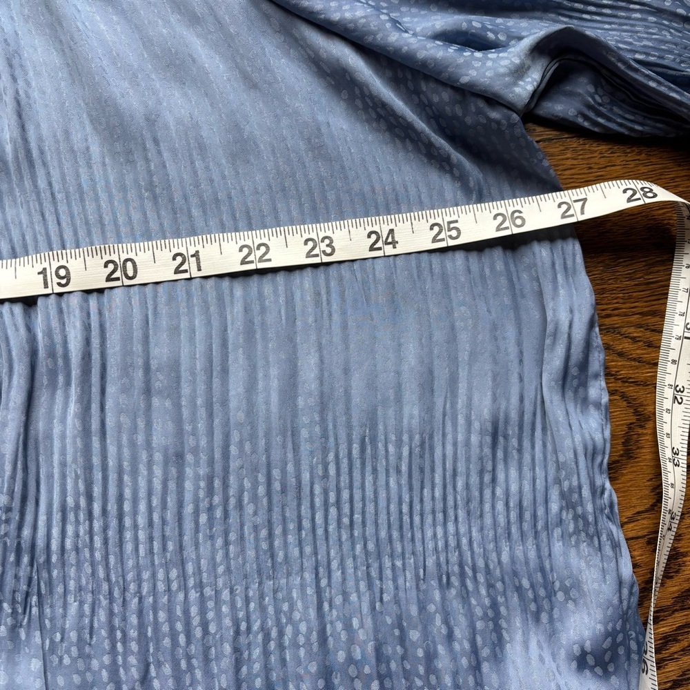 Current Air Dusty Blue Textured Blousr and Tiered Skirt Set | NWT | Small/XS - Picture 4 of 11